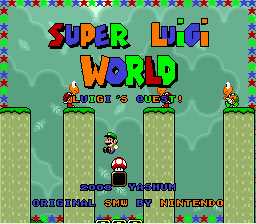 Super Luigi World - Luigis Quest Title Screen